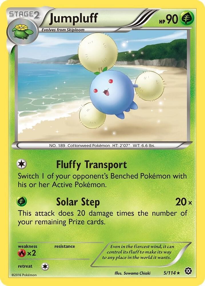 Jumpluff 5/114 Rare Steam Siege Pokemon Lightly Played