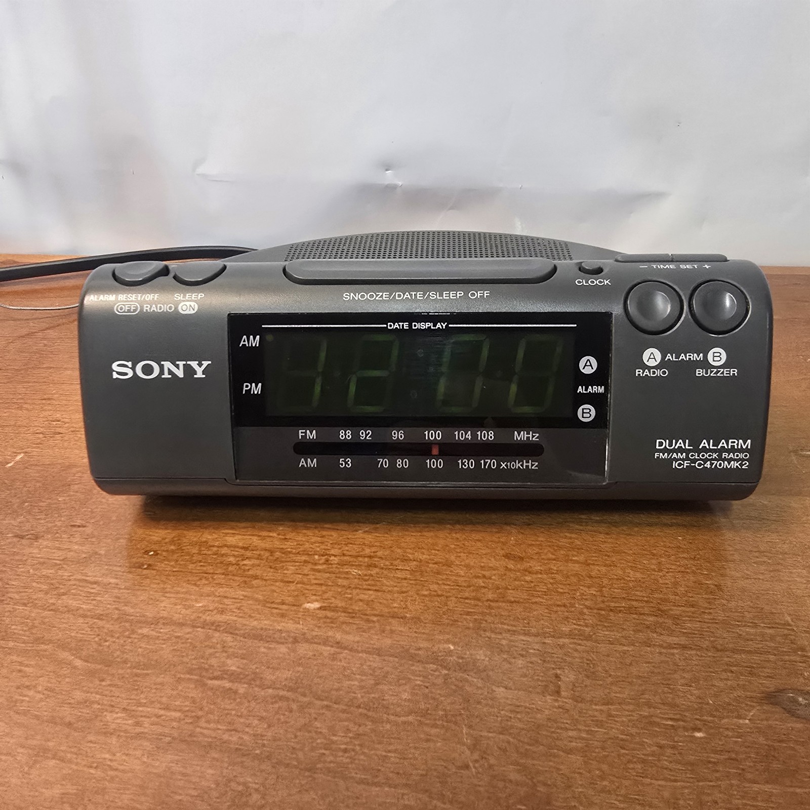 Sony Dream Machine ICF-C470MK2 Dual Alarm Clock Am/Fm Tested Works
