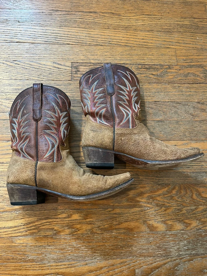 Botas vaqueras Junk Gypsy Lane para mujer marrón gamuza desbaste talla 10 Foto 3 de 4