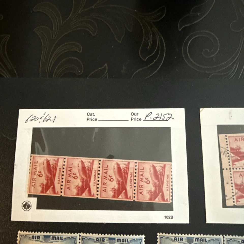 1926, 1930, 1938, 1945 1948 Airmail Stamps, Blocks Used And Unused Blocks, Rare! - Image 2 of 4