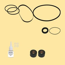 Cinghia rullo pressione frizione olio = kit 10 per Nakamichi 680 ZX Cassette Deck