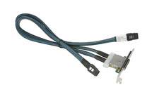 Supermicro CBL-0168L MiniSAS 2 Ports Full Height Cascading 66/59cm Cable NEW