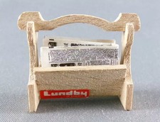 Lundby of Sweden Réf 6855 - Porte -Revues avec Etiquette Lundby Etat Neuf Maison