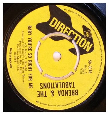 Brenda & The Tabulations - Baby You're So Right For Me (VINYL)