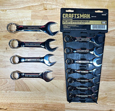 Craftsman Usa Professional Stubby Combination Wrench Set Sae 38 -1