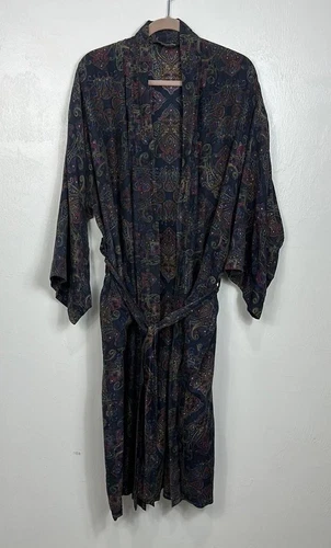 Robe homme Christian Dior Monsieur vintage en soie avec poches taille unique