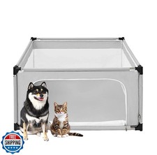 EHEYCIGA 42x42x26 Inches Puppy Playpen Without Top Cover for Dogs