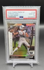 2020 Prizm DP JORDAN LOVE #148 RC SP Silver Rookie PSA 10 Gem