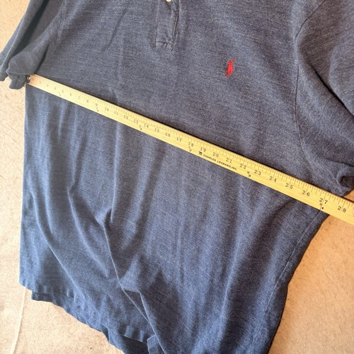 Polo Ralph Lauren Polo Shirt Mens 3XLT Blue Chambray Short Sleeve Pony Logo - 第 8/8 張圖片