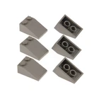 6x Lego Roof Tile 33° 3x2 Old Dark Grey Roof Tile Brick Star Wars 4114323 3298
