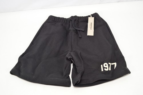 NWT Essentials Fear of God Kids Knit Shorts Iron Black Sz 12
