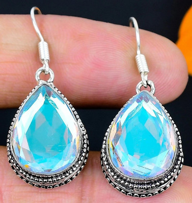 M Y S T I C T O P A S  Edelstein 925 Sterlingsilber Schmuck OHRHÄNGER