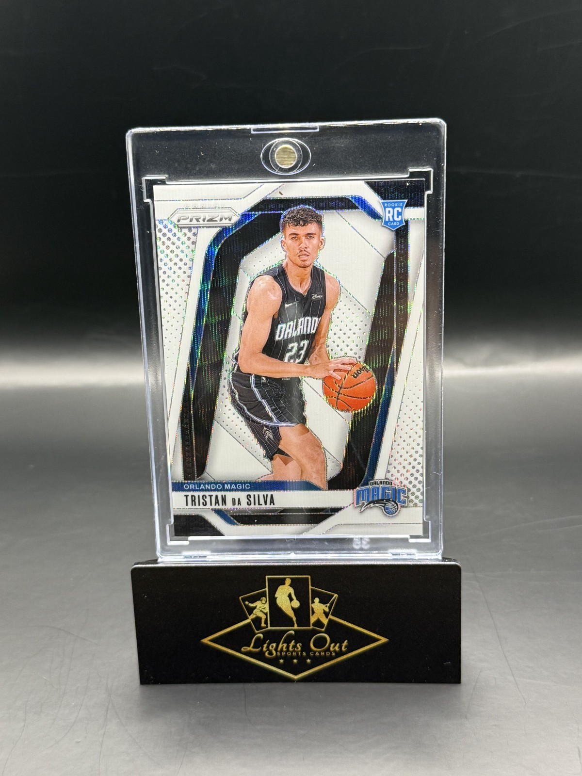 2024-25 Prizm Tristan Da Silva #256 Rookie White Wave Prizm #15/38 SSP Magic RC