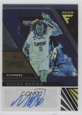 2022-23 Panini Flux Flux Signatures Moses Brown #FS-MBR Auto 0rz7