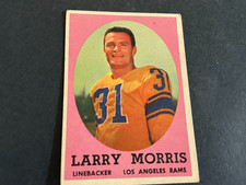 1958 Topps #50 Larry Morris (RC) Los Angeles Rams VG+. Free Shipping
