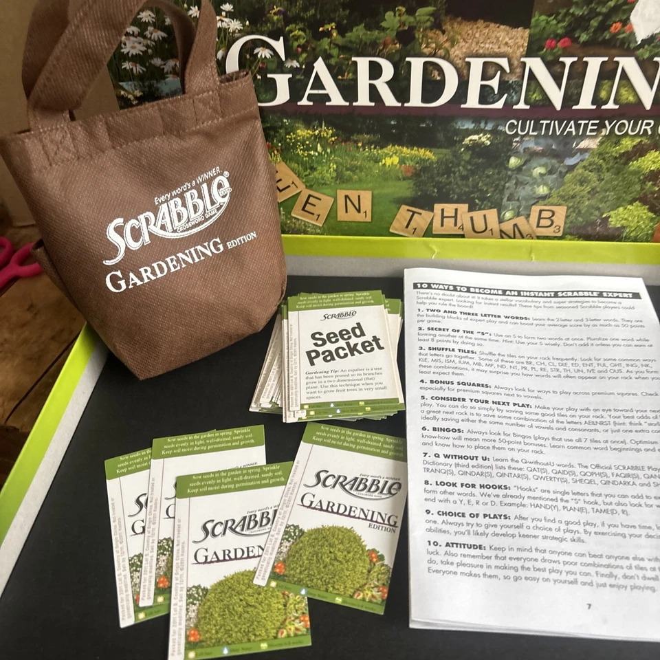 Scrabble Gardening Edition COMPLETE  2011 Crossword Word - Image 3 of 4