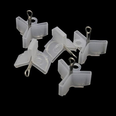 100 Pcs Transparent Fishing Hook Bonnets Fishing Treble Hook Protector Fishin...