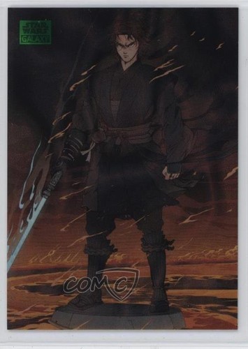 2025 Topps Chrome Star Wars Galaxy Blue RayWave Refractor /175 Anakin Skywalker