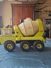 Vintage Mighty TONKA Lime Green Ready Mixer Cement Truck 6-Wheel Tandem Axle