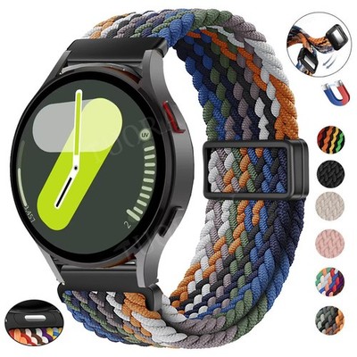 Für Samsung Galaxy Watch FE 7 6 5 4 3 /4 6 Classic 20/22mm Nylon Magnet Armband