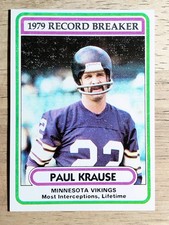 1980 Topps #4 Paul Krause RB (EXMT)