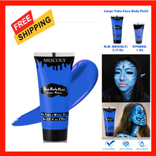 Cream Face Body Paint, Royal Blue Water Based Large Tube 2.37 Oz for Adults