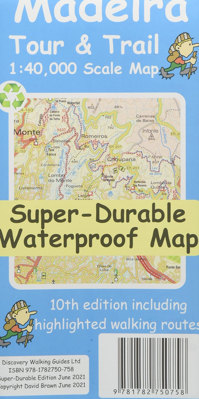 Madeira Tour and Trail Super Durable Map 10th Edition Walking Hiking Guide - Image 5