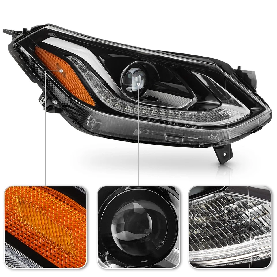 For 2017-2021 Chevy Bolt EV HID Projector w/ LED DRL Headlight RIght Passenger Foto 3 de 4