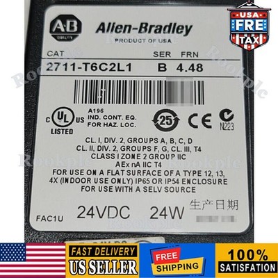 AB 2711-T6C2L1 PANELVIEW 600 Séries B Ecran Tactile DH-485 24VDC   US Free Tax