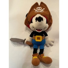 Disney Mickey Mouse Pirates Caribbean Plush Sword Disney Park Exclusive 13"