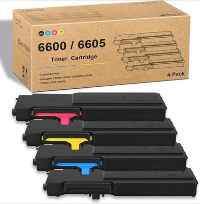 4PK High Yield Color Toner Set for Xerox Phaser 6600 WorkCentre 6605 106R02228
