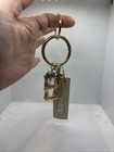Chico's Bamboo Initial B key chain ring charms gold tone costume jewelry New — photo 8