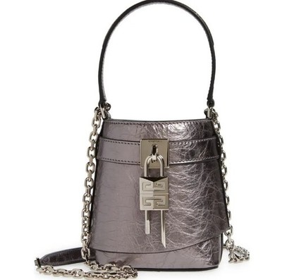 Givenchy Shark Lock Bucket Bag Mini - Metallic