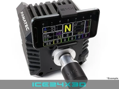 ICE24X3D Smartphone Halter für Fanatec Wheel Base – verstellbar, stabil & vibrationsarm