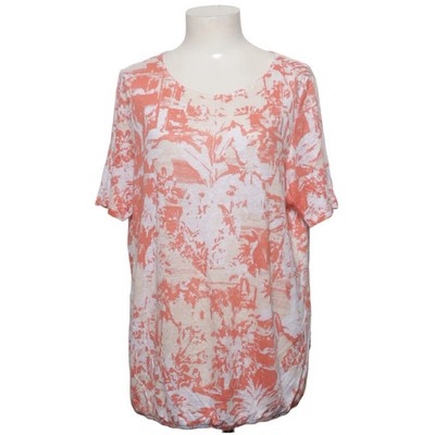 Brax Feel Good, Top, Größe: 42, Orange/Beige, Blumen, Damen #xqW