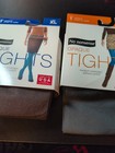 2 Pair No Nonsense Silky Opaque Tights Size XL Espresso & Cobblestone New  — photo 1
