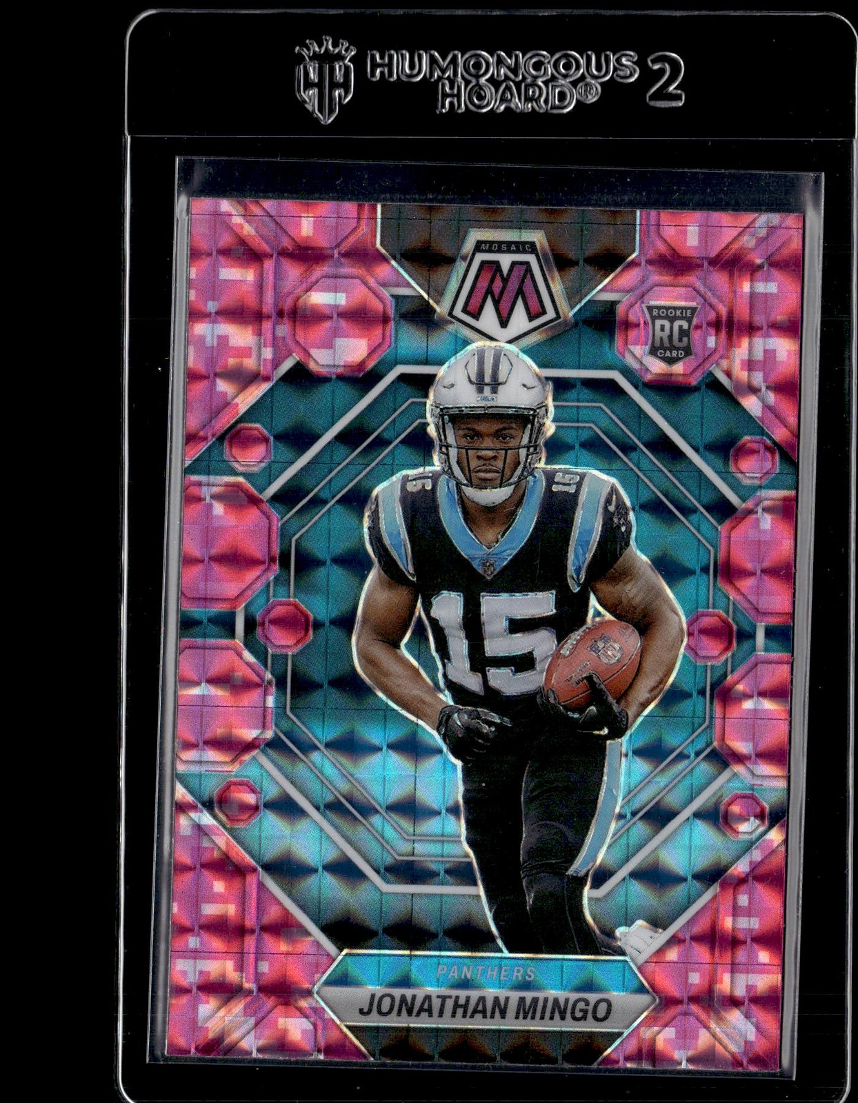 2023 Panini Mosaic Camo Pink Mosaic #336 Jonathan Mingo RC