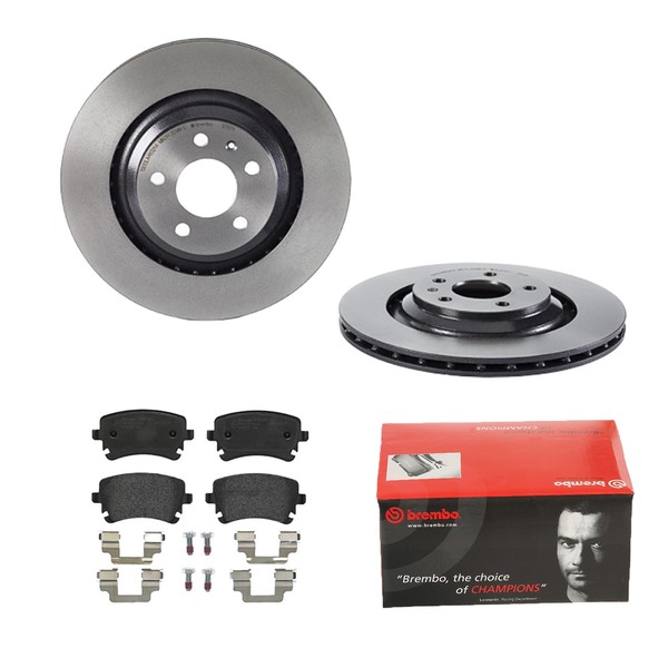 Brembo Bremsscheiben Ø330MM + BremsbelÄGe Hinten FÜR Audi A6 C6 Allroad Skoda-image