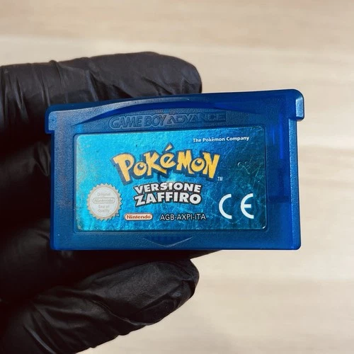 Pokemon Sapphire GBA ITA Original Nintendo Battery New Save Working