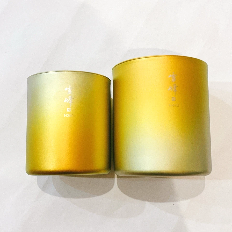 Snow Peak Nagoya Limited Titanium Stacking Mug Set H300 H450 Japan Exclusive New - Image 4 of 4