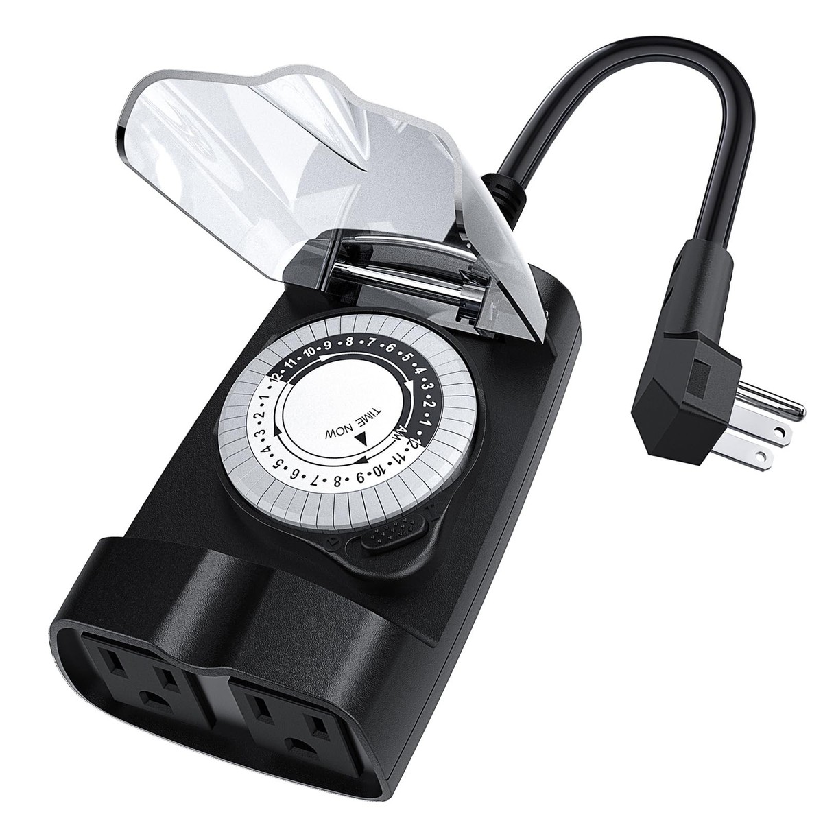Countdown Timer 2-4-6-8 Hours Gmornxen Outdoor Timer Outlet ...