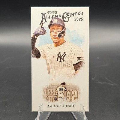 Aaron Judge 2025 Topps Allen & Ginter Mini N222 Image Variation SP #N222-2