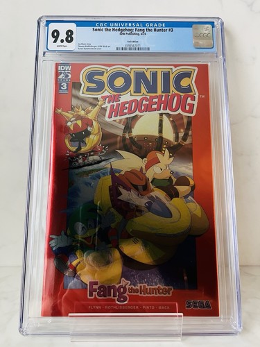 Sonic The Hedgehog: Fang The Hunter IDW Comics - Issue #3 Foil Excl CGC 9.8 NM/M - Picture 2 of 5