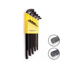 BONDHUS Stubby Ball End Hex Allen Key Set 13pcs Imperial 0.050″-3/8″ SBLX1 16537