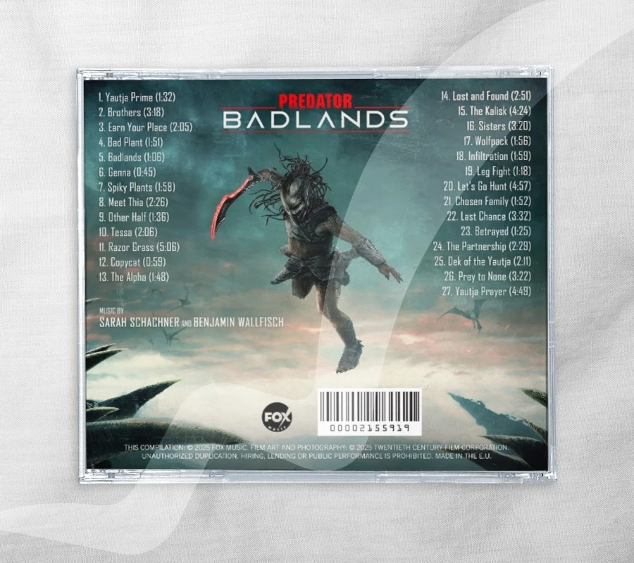Predator: Badlands (2025) Original Soundtrack 1CD S. Schachner, B. Wallfisch - Image 2 of 2