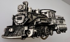 1981 Great American Belt Buckle Co Pewter   Train 165 Locomotive USA SN H275 VTG