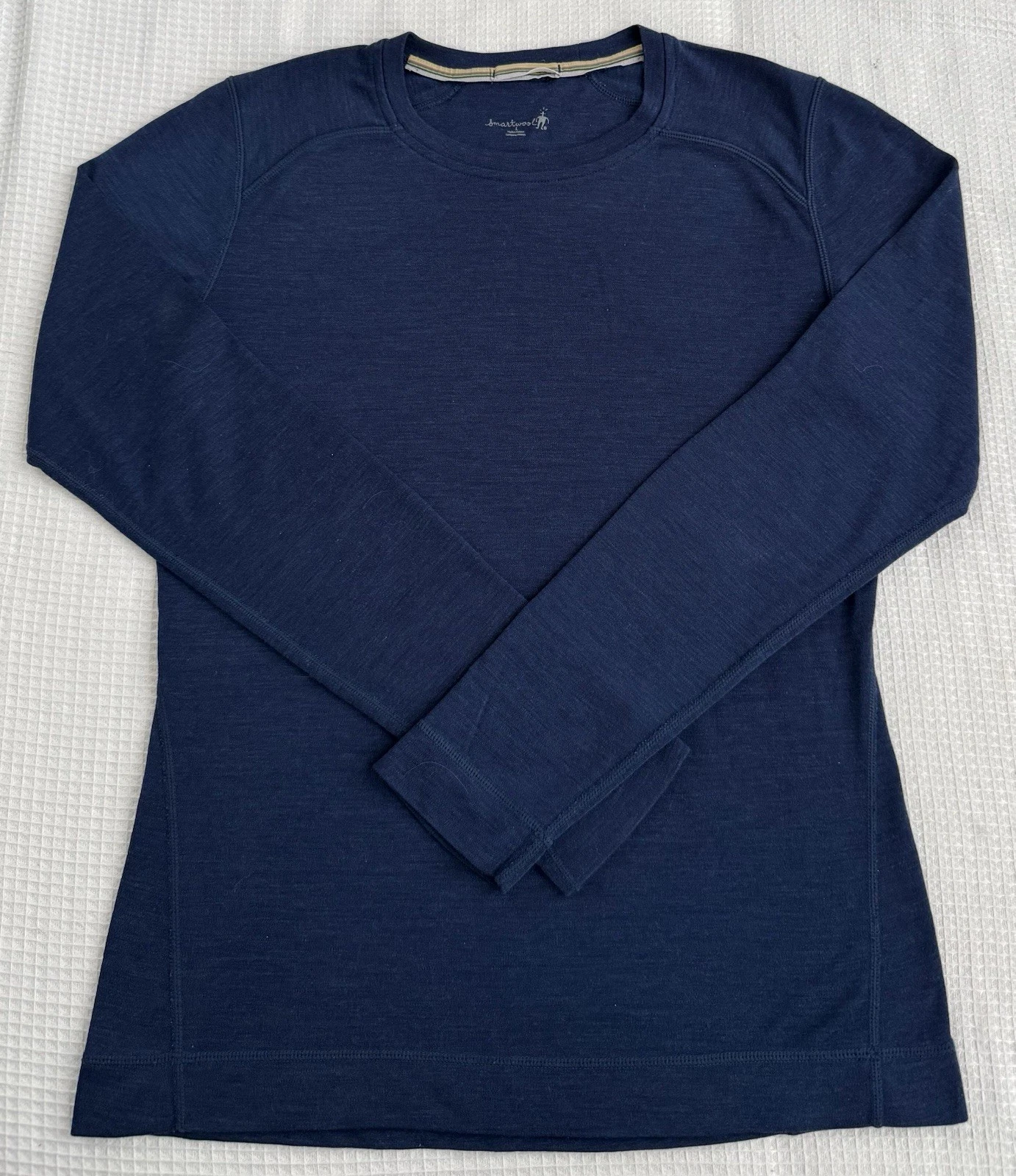 Smartwool Women’s Navy Blue Merino Wool Long Sleeve Baselayer Shirt Size L