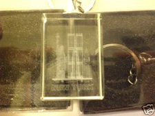 SET OF 2 NEW YORK CITY KEY CHAINS CLEAR WITH ENGRAVING
