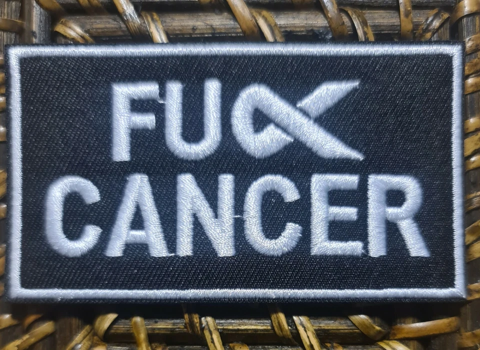 F#ck Cancer Patch Harley Davidson Biker Vest Patches Badge Iron Sew On - image 3 of 3
