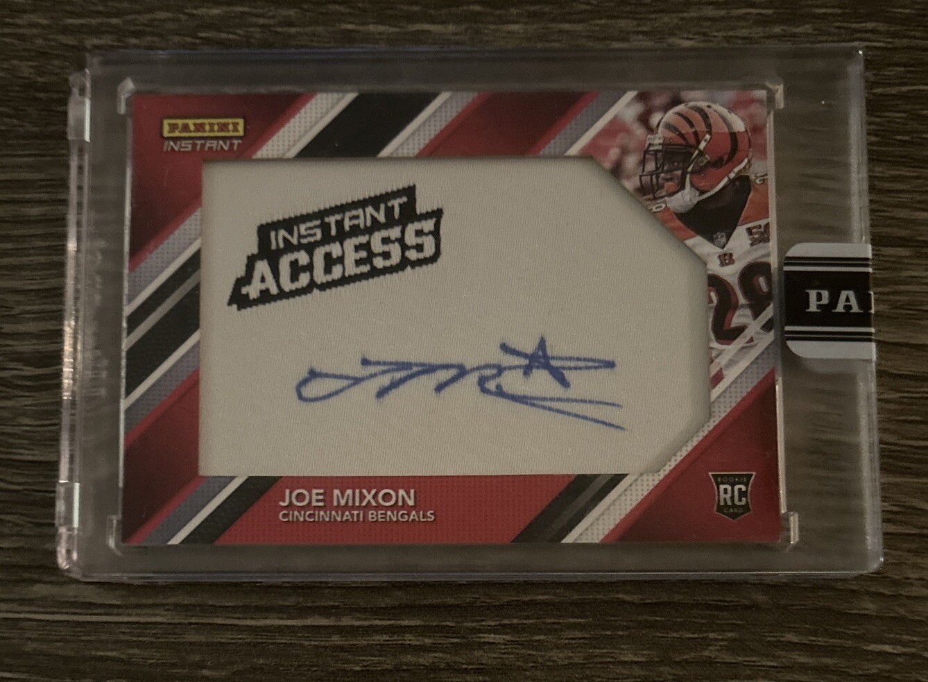 Joe Mixon 2017 Panini Instant RPA RC Patch Auto /10 Texans